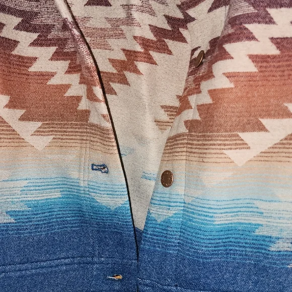 Pendleton Blue and Brown Southwestern Aztec Jacket - Picture 6 of 6